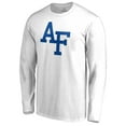 thumbnail image 2 of Men's White Air Force Falcons Primary Logo Long Sleeve T-Shirt, 2 of 3