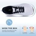 thumbnail image 3 of Artlea Wide Toe Box Walking Shoes for Women Arch Support Sneakers Plantar Fasciitis Orthotic Tennis Shoes for Foot Pain Relief, US Size 7.5, 3 of 8
