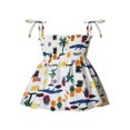 thumbnail image 1 of CHUANK Robe d'Été à Bretelles à Fleurs pour Tout-Petits, Enfants, Bébés Filles, 1 of 5