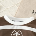 thumbnail image 6 of Xudanell Baby Football Outfit Sweatshirt Pants 18 Months Boy Clothes Warm Set with Rugby Printed Activewear Brown 18-24 Months, 6 of 6