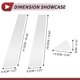 thumbnail image 3 of Ofertas Únicas 6 Pcs Moldura de Ventana del Pilar de la Puerta para Audi Q3 2015-2019 Tono Plateado Cromado, 3 of 7