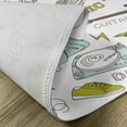 thumbnail image 5 of Ambesonne Popstar Party Place Mats Set of 4, Love Music Sketch, Standard Size, Khaki Pale Blue Brown, 5 of 6