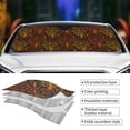 thumbnail image 3 of Kdxio Orange Dreamcatcher Print Front Windshield Sun Shade,Folding Auto Sunshade for Car Truck SUV-Medium, 3 of 5