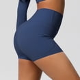 thumbnail image 6 of Biker Shorts Women High Waisted Tummy Control Running Yoga Workout Compression Spandex Shorts with Pockets Navy XL, 6 of 9