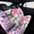 thumbnail image 4 of My Melody-theme Car Rear Seat Covers Back Elastic Flexible Car Seat Covers Decorative Fits Most Cars 120x59x76cm, 4 of 6