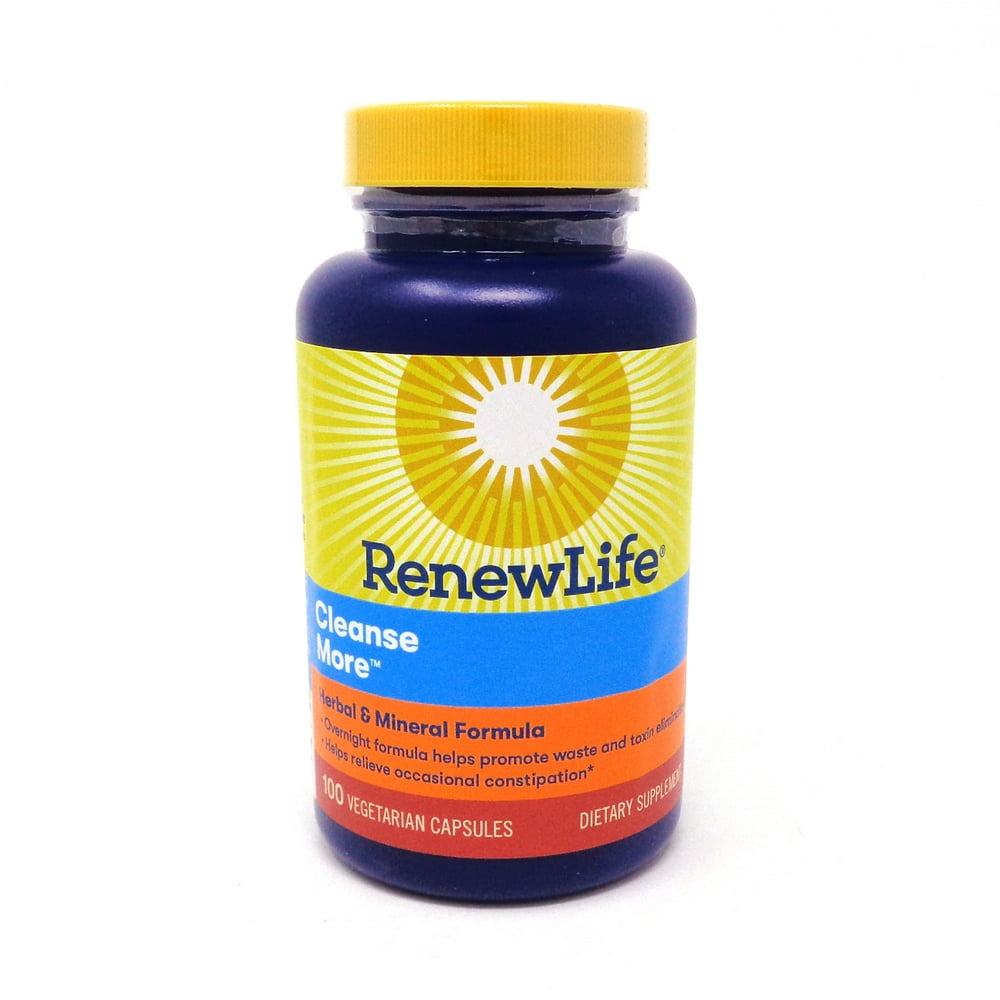 Renew Life Formulas Renew Life CleanseMore, 100 ea - Walmart.com ...