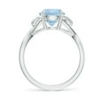 thumbnail image 2 of Angara Natural 1.6 Ct. Aquamarine Solitaire Ring in 14K White Gold for Women (Ring Size: 7.5), 2 of 9