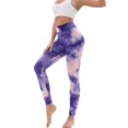 thumbnail image 4 of Butt Lift Printed Leggings Workout Body Building Tie Dye Yoga High WaistXL, 4 of 4