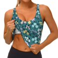 thumbnail image 3 of Pofeuu Floral Print Sports Bra for Women Sexy Vest Yoga Running Gym Fitness Crop Bras Tops-X-Large, 3 of 8