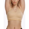 thumbnail image 3 of Deyllo High Support Sport Bras for Women Full Coverage Wireless Workout Bras Scoop Neck Non Padded Comfort Dark Beige Exercise Bra Clothes Size 36B, 3 of 4
