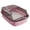 Peach Powder, variant on Yiran Thickened Semi Enclosed Splash Proof Cat Litter Box, Peach Pink, Extra Large Size