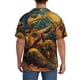 thumbnail image 3 of Balery Starry Night Guitar Turtle Camisa Casual de Manga Corta con Botones para Hombre, Texturizada, Estilo Cubano, para Playa, Verano-4X-Large, 3 of 5