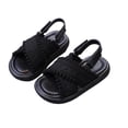 thumbnail image 7 of Bixock Toddler Boys Sandals Kids Shoes Boys Solid Color Open Toe Sandals 2 in 1 Slides Casual Beach Summer Shoes for Little Kids, 7 of 7
