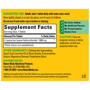 أقراص Nature Made L-Lysine 1000 مجم، مكمل غذائي، 60 قرصًا