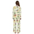 thumbnail image 3 of FORMRS Womens Pajama Set Long Sleeve Top and Pants with Pockets Soft Comfy Lounge Sleepwear, Sizes S-2XL, Birds with Strawberries, 3 of 7