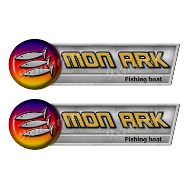 MonArk Retro Sticker set - 10"x3". Remastered Name Plate