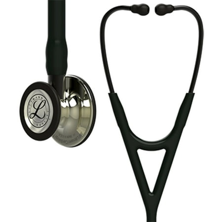 3M Littmann Cardiology IV Stethoscope, Champagne-Finish Chestpiece, Black Tube, Smoke Stem and Headset, 27 inch, (Best Stethoscope For Physicians)
