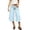 Blue, variant on RUTAYY Women's Pants Cropped Wide Leg Polka Dot Fold Over Waist Stretch Loose Casual Trousers Sky Blue