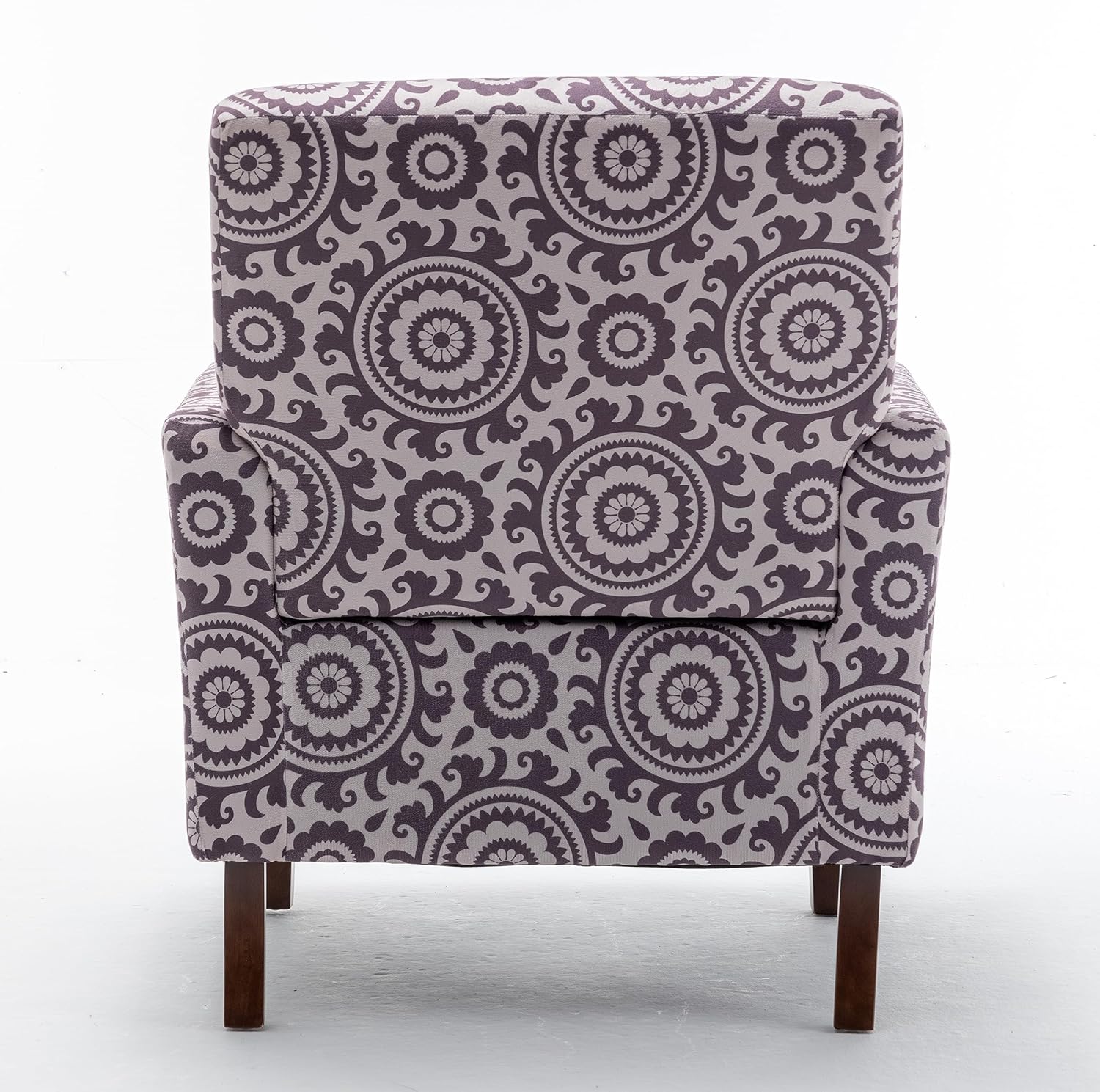 US Pride Furniture Contemporary Accent Arm Chair with Birch Wood Frame and Microfiber Upholstery Armchair for Office and Living Room Decor Removable Cushions 02 Printed Fabric
