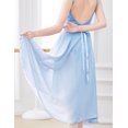 thumbnail image 2 of Ballet Wrap Skirt Women Chiffon Long Sheer Dance Skirts with Tie Waist, 2 of 5