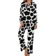 thumbnail image 1 of Pijama de dálmata de Navidad para amantes de los animales, Conjunto de pijama romántico de manga larga, ropa de dormir de diseño de ocio de dos piezas, regalo de otoño, 1 of 4