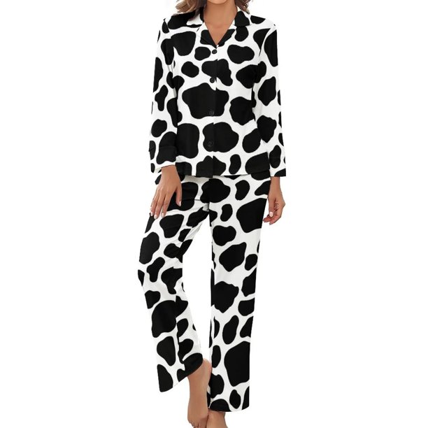 Pijama de dálmata de Navidad para amantes de los animales, Conjunto de pijama romántico de manga larga, ropa de dormir de diseño de ocio de dos piezas, regalo de otoño