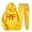 Yellow, variant on VBTAPA Womens 2 Piece Outfits Bow Print Hoodie Sweatsuit Oversized Hooded Sweatshirt and Jogger Sweatpants Tracksuit Sets Jogging Matching Suits with Pockets Orange XXL
