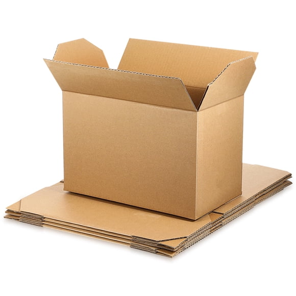 LOLIPPYY 5 Pcs Packing Boxes Set Light Brown for Packing Larger Items
