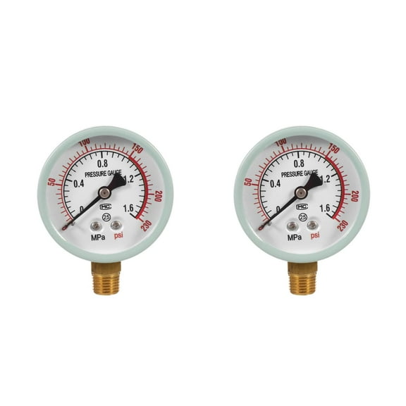OUNONA 2pcs Submersible Depth Gauge Scuba Pressure Meter Accurate Display Diving Pressure Gauge Depth Monitor For Safe Diving