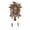 Brown, variant on Cuckoo Wall Clock Classic Bavarian Style Bird Call Hourly Chime Distressed Plastic Decorative Clock for Home Living Room Kids Bedroom Office
