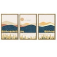 thumbnail image 6 of Drsoum Landscape Mountain Wall Art 16x24in3pcs Natural Framed Set Lake Sunrise Pine Tree Forest Art for Living Room Bedroom, 6 of 6