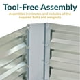 thumbnail image 4 of Sunnydaze Galvanized Rectangle Raised Garden Bed - 4' x 2' x 1' - Silver, 4 of 8