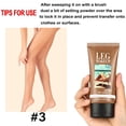 thumbnail image 2 of Corrector corporal Sheghy Legs Makeup a prueba de agua con brocha color bronce, 2 of 7
