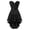 Black, variant on Grebrafan Party Showgirl Corset with Gothic Skirt Women M Pink