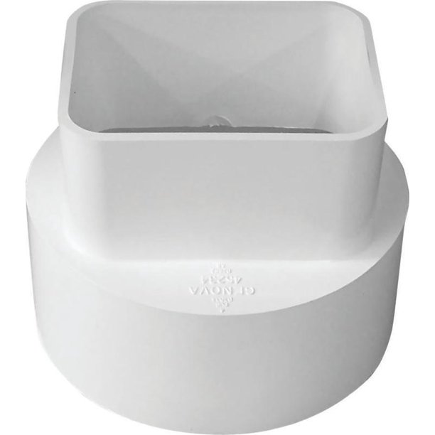 Duraspout 45234 Downspout Adapter, For Use With Raingo, Repla K or