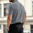 thumbnail image 6 of Mens Polo Shirts Cotton Linen Short Sleeve Performance Collared Golf Tees Lightweight Summer, 6 of 6