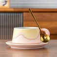 thumbnail image 5 of Ceramic Cup Coffee Cup And Saucer Set Lattes Ceramic Mug Practical Gifts Gift Set Coffee Mug, 5 of 6