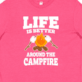 thumbnail image 4 of Inktastic Life is Better Around the Campfire Youth T-Shirt, 4 of 5