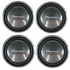 4) Pioneer 12" 2000W Champion Car Power Subwoofers 4-Ohm DVC Subs | TS-W3003D4