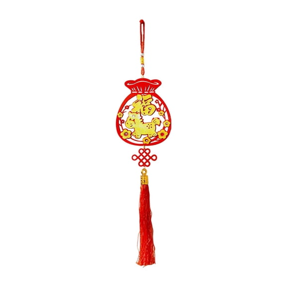 1 Piece 3D Chinese Fu Pendant New Year Decoration Large Size for Lunar New Year Festival Party Door Home
