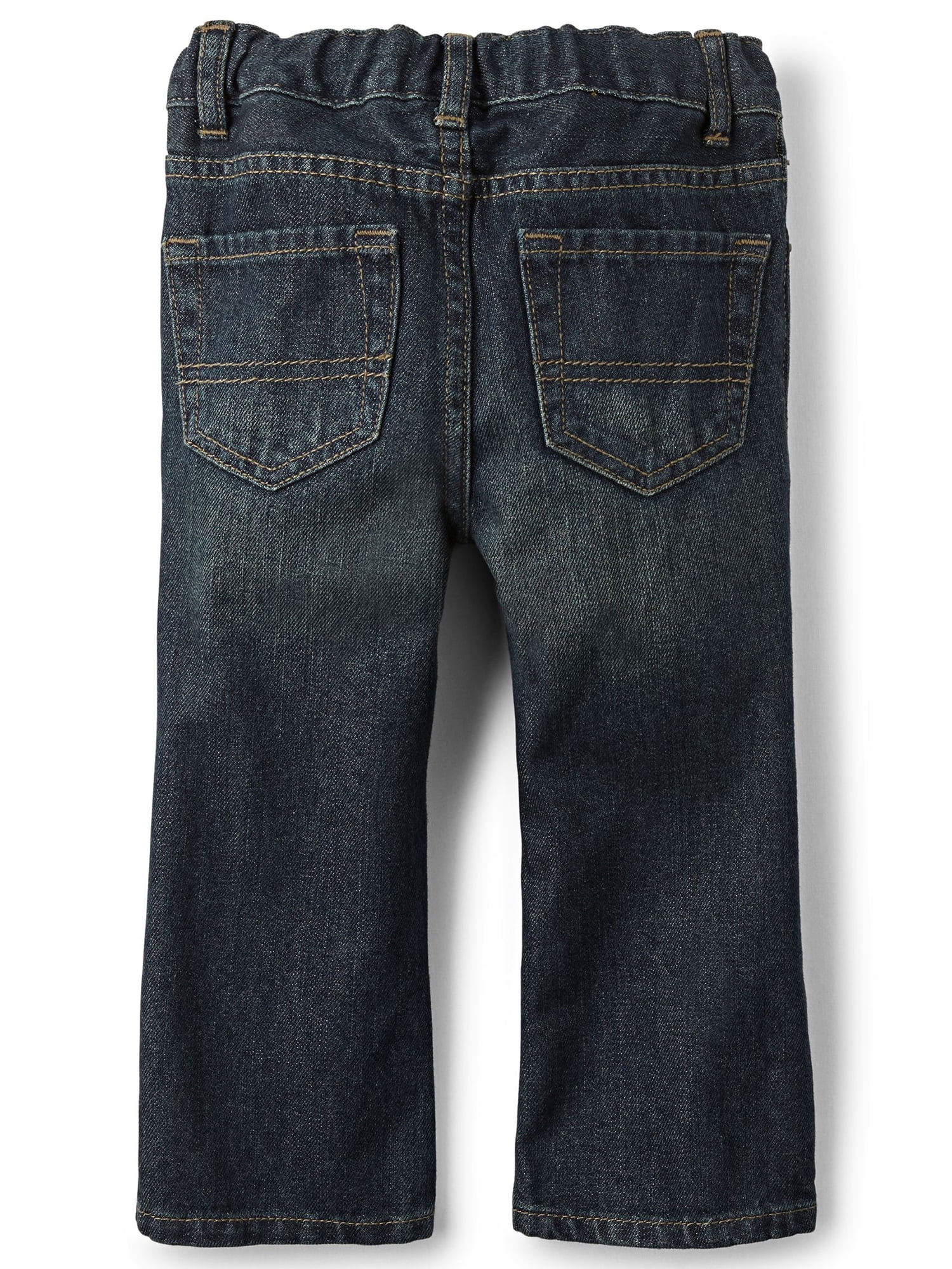 The Children's Place Baby Toddler Boys Bootcut Denim Jeans, 2-Pack, Sizes 6M-5T