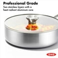 thumbnail image 2 of OXO Mira 12" Tri-Ply Stainless Steel Skillets and Frying Pan, 2 of 6