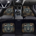 thumbnail image 2 of Renewold Boho Ethnic Tribal Highland Cow Rubber Car Floor Mats Auto Carpet Non-slip Rubber Car Rugs Full Set Universal Fit for Most Vehicles Interior Decor, Set of 4, 2 of 7