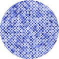 thumbnail image 1 of Ahgly Company Machine Washable Indoor Round Transitional Blue Ribbon Blue Area Rugs, 5' Round, 1 of 7