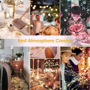 QiShi 33ft 100LED 16 Multi Color Changing Fairy Lights USB Powered with Remote Control, For Christmas Tree, Wedding Party, Indoor, Garden, Bedroom Holiday Décor