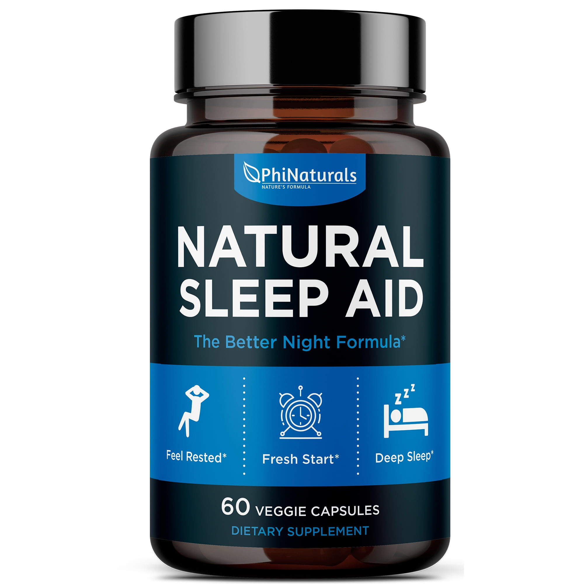 Phi Naturals Natural Sleep Aid Capsules Supplement