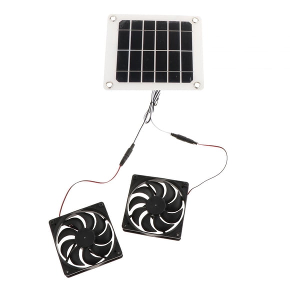 Extractor de Energía Solar, Ventilador Resistente con Energía Solar para Cobertizo, Gallinero, Invernadero