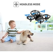 4DRC v8 Drone with 720P HD Camera for Adults and Children FPV Real-time Video, 3 Modular Batteries and Storage Bag, Blue