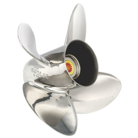 UPC: 0824375032639 | Solas 9554-140-21 Rubex HR4 Stainless Steel 4-Blade Propeller – LH  14  Diameter x 21  Pitch