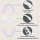 thumbnail image 5 of Brackets blanqueadores para dentaduras postizas Comfort Fit Flex superiores e inferiores con envío gratuito, 5 of 5